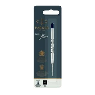 Refill sfera QuinkFlow - punta media - metallo - nero - Parker