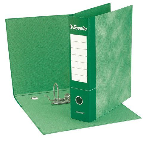 Registratore Essentials G73 - dorso 8 cm - commerciale 23 x 30 cm - verde - Ess…