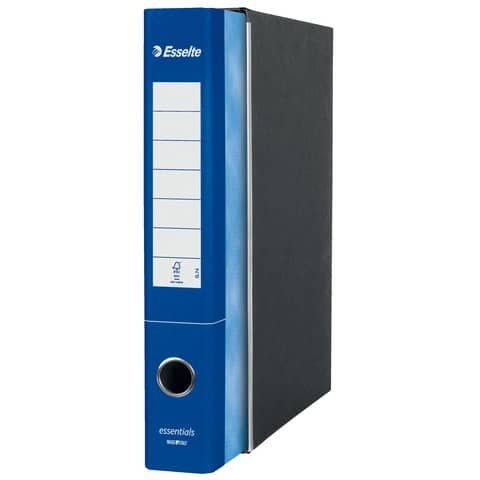 Registratore Essentials G74 - dorso 5 cm - protocollo 23 x 33 cm - blu - Esselte