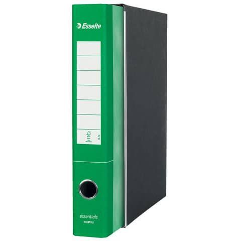 Registratore Essentials G74 - dorso 5 cm - protocollo 23 x 33 cm - verde - Esse…