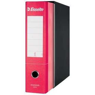 Registratore Essentials G75 - dorso 8 cm - protocollo 23 x 33 cm - rosso - Esse…