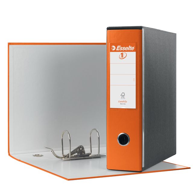 Registratore Eurofile G53 - dorso 8 cm - commerciale 23 x 30 cm - arancione - E…
