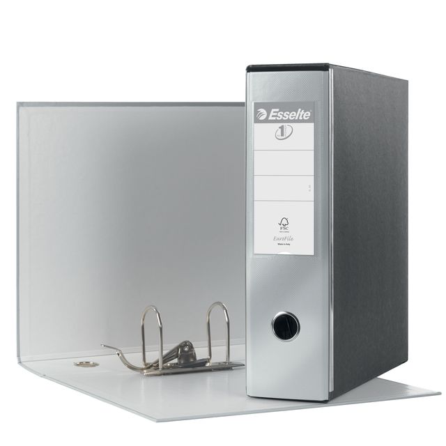 Registratore Eurofile G53 - dorso 8 cm - commerciale 23 x 30 cm - grigio metall…