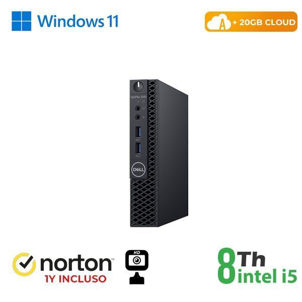 RINOVO DELL MINI PC REFURBISHED OPTIPLEX 3060-5060M i5-8X00 SODDR4 8GB SSD 256G…