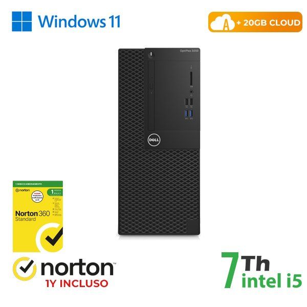 RINOVO PC DELL Optiplex 3050 Tower i5-7X00 DDR4 8GB SSD 240GB W11P UPG No Dvd G…