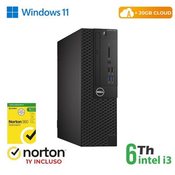RINOVO PC DELL Optiplex 3050-5050 SFF i3-6X00 DDR 8GB SSD 256GB HDMI W11P CLOUD…