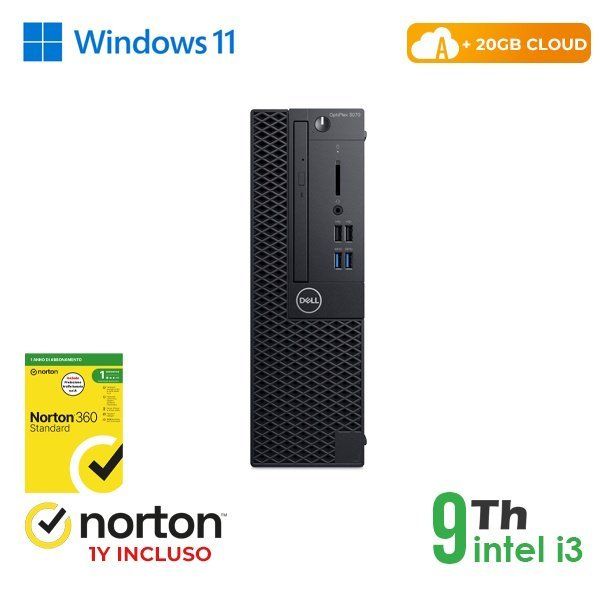 RINOVO PC DELL Optiplex 3070-5070 SFF i3-9X00 DDR 8GB SSD 256GB HDMI W11P CLOUD…