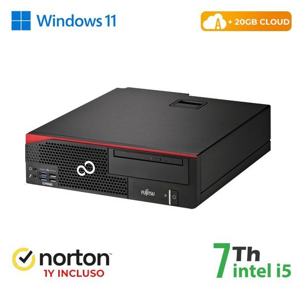 RINOVO PC FUJITSU Esprimo D757-957 SFF i7-7X00 DDR4 8GB SSD 256GB W11P CLOUD20G…