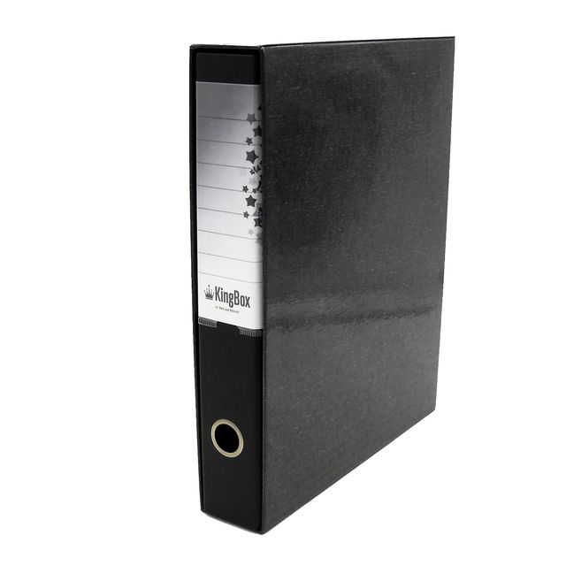 Registratore Kingbox - dorso 5 cm - protocollo 23 x 33 cm - nero - Starline