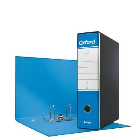 Registratore Oxford G83 - dorso 8 cm - commerciale 23 x 30 cm - azzurro - Essel…