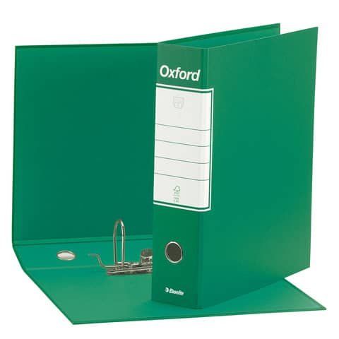 Registratore Oxford G83 - dorso 8 cm - commerciale 23 x 30 cm - verde - Esselte