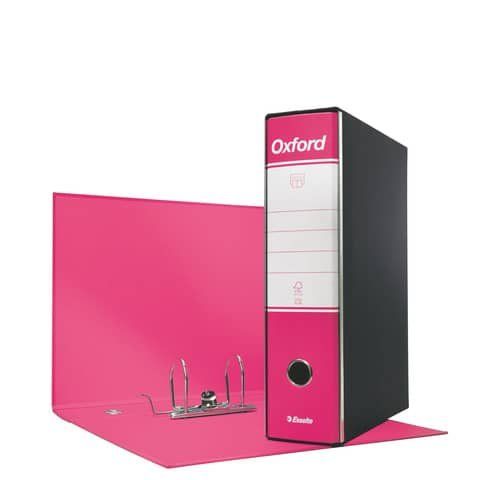 Registratore Oxford G85 - dorso 8 cm - protocollo 23 x 33 cm - fucsia - Esselte