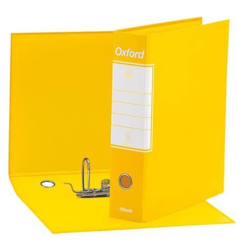 Registratore Oxford G85 - dorso 8 cm - protocollo 23 x 33 cm - giallo - Esselte