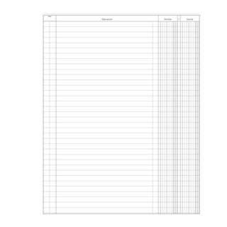 Registro Entrate-Uscite - 100 pagine - 31 x 24,5 cm - DU135800000 - Data Ufficio