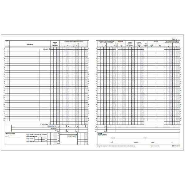Registro Iva corrispettivi - 31 x 24,5cm - 15pg - numerate - Edipro