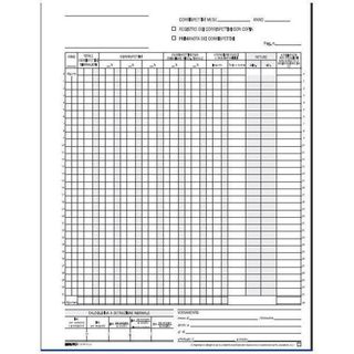 Registro prima nota Iva corrispettivi - 13/13 fogli autoricalcanti - 29,7 x 23c…