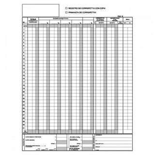 Registro prima nota Iva corrispettivi - 25/25 fogli autoricalcanti - 29,7 x 23c…