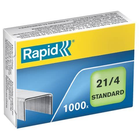 Rapid Standard - Punti metallici - 21/4 - 4 mm - acciaio galvanizzato - pacco d…