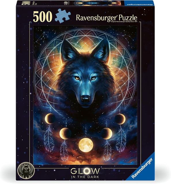 Ravensburger Puzzle 500 PC - Lupo splendente 12000442