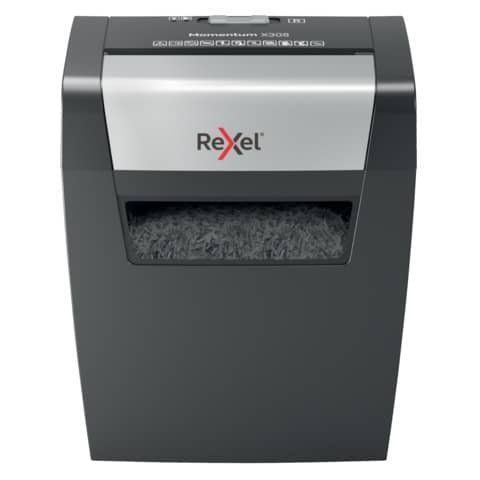 Rexel Momentum X308 - Distruggidocumenti - taglio incrociato - 5 x 42 mm - P-3