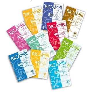 Ricambi forati Quaxima - A5 - 4 mm - 80 gr - Pigna - conf. 40 pezzi