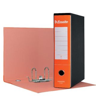 Registratore Essentials G75 - dorso 8 cm - protocollo 23 x 33 cm - arancione - …