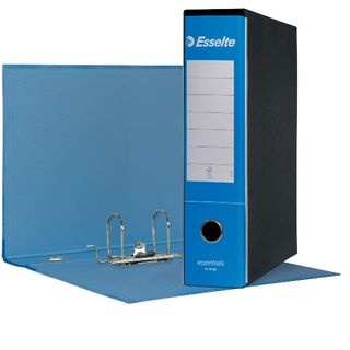 Registratore Essentials G75 - dorso 8 cm - protocollo 23 x 33 cm - azzurro - Es…