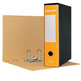 Registratore Essentials G75 - dorso 8 cm - protocollo 23 x 33 cm - giallo - Ess…