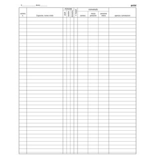 Registro arrivi/partenze - 31 x 24,5cm - 46pg - Edipro