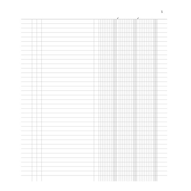 Registro inventari a 3 colonne - 96 pagine - 31 x 24,5 cm - DU135100000 - Data …
