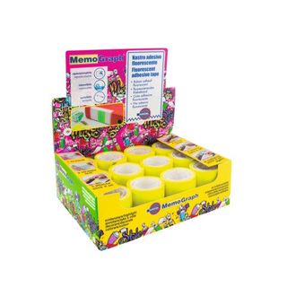 Ricarica nastro adesivo Memograph - 50 mm x 10 m - PVC - giallo - Eurocel