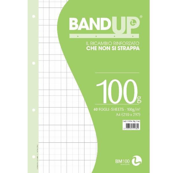 Ricambi forati rinforzati BandUP A4 100gr 40fg 10mm BM