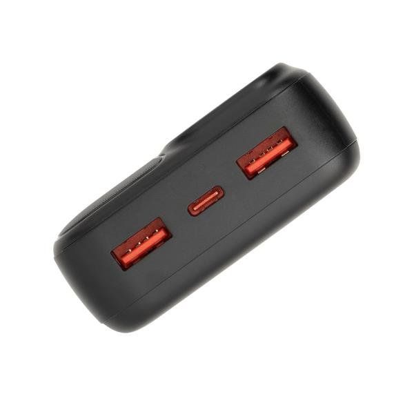 Rivacase Battery Bank (20000 mAh) PD 20W con LCD Nera