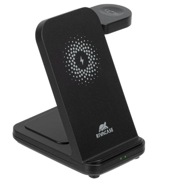 Rivacase Caricatore Stand Wireless 3 in 1 Nero