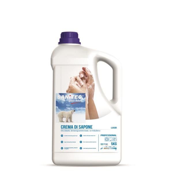 SANITEC CREMA DI SAPONE LUXOR A PH 5.5 DERMATOLOGICAMANTE TESTATO FLACONE DA 5K…