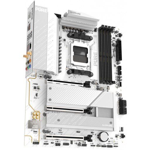 SAPPHIRE PURE B850A WI-FI 7 B850 AM5 ATX BIANCO
