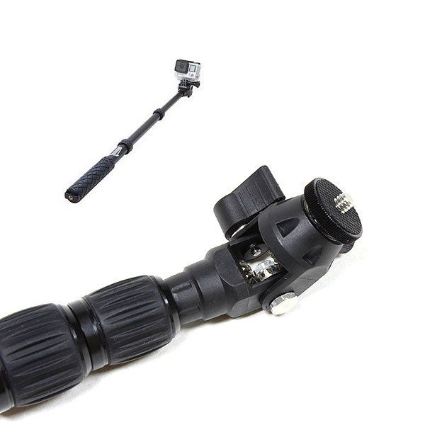 SELFIE STICK IN FIBRA DI CARBONIO CON ROTAZIONE 360° MECCANICA