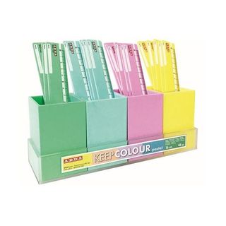 Righello - 16 cm - 4 colori pastel assortiti - Arda - expo da banco 48 pezzi