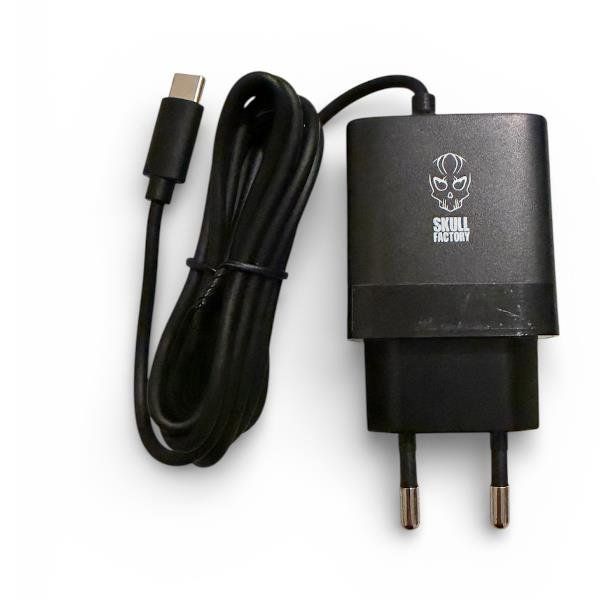 SKULL FACTORY NINTENDO SWITCH 2 ALIMENTATORE GAN USB-C 30W POWER DELIVERY 3.0 P…