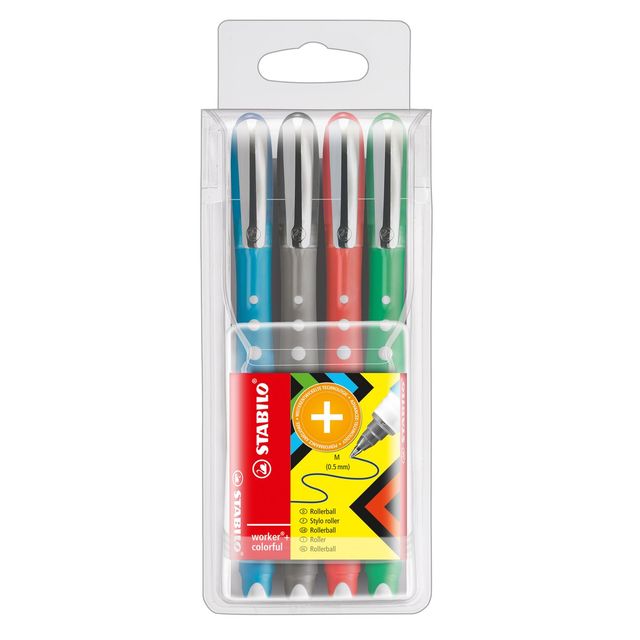Roller Worker Colorful con cappuccio - tratto 0,5mm - colori assortiti - Stabil…