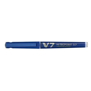 Roller Hi Tecpoint V7 ricaricabile Begreen con cappuccio - punta 0,70mm - blu -…