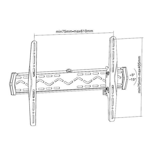 SOPAR STAFFE TECHVISION Plano Slim 60-6040T - Kit montaggio - per pannello piat…