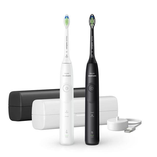 SPAZZOLINO DA DENTI ELETTRICO HX7119/02 NERO 5300 KIT 2PCS