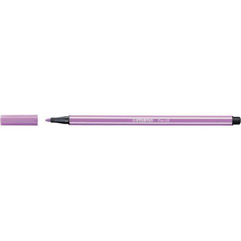 STABILO Pen 68 - Penna punta in fibra - lilla - inchiostro base acqua - 1 mm - …