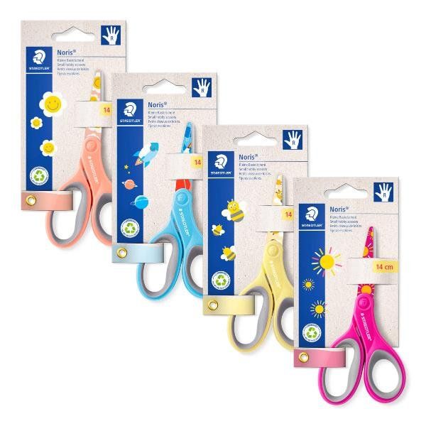 STAEDTLER FORBICI DA 14 CM IMPUGNATURA ERGONOMICA PER MANCINI PUNTA ARROTONDATA…