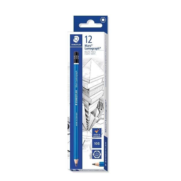 STAEDTLER Mars Lumograph 100 - Matita - 10B - grigio