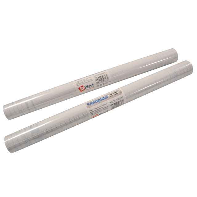 Rotolo coprilibro Veloplast - 2 m x 45 cm - PP - 60 mic - liscio adesivo - neut…