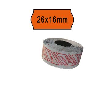 Rotolo da 1000 etichette a onda per Printex Smart 16/2616 e Z Maxi 6/2616 - 26x…