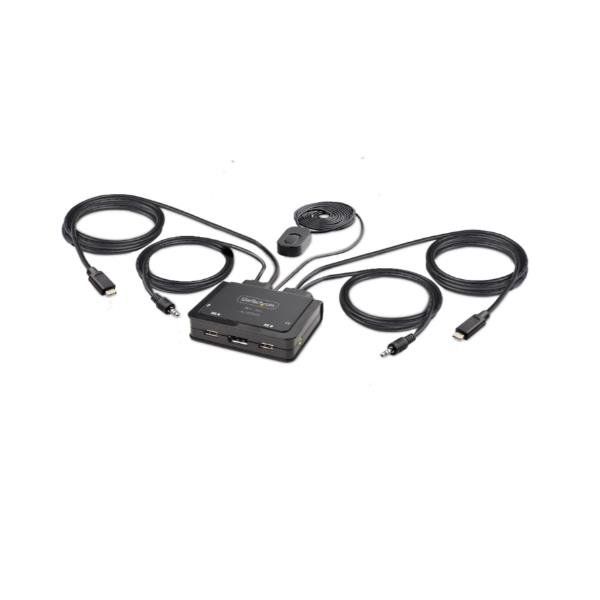 STARTECH KVM SWITCH USB-C A 2 PORTE, 4K