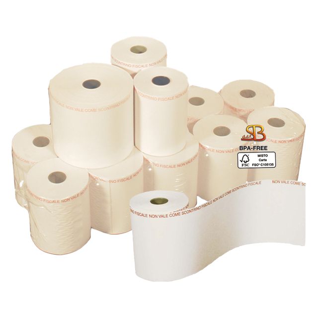 Rotolo per bilancia - 57 mm x 38 m - 112 gr - diametro esterno 82 mm - anima 25…